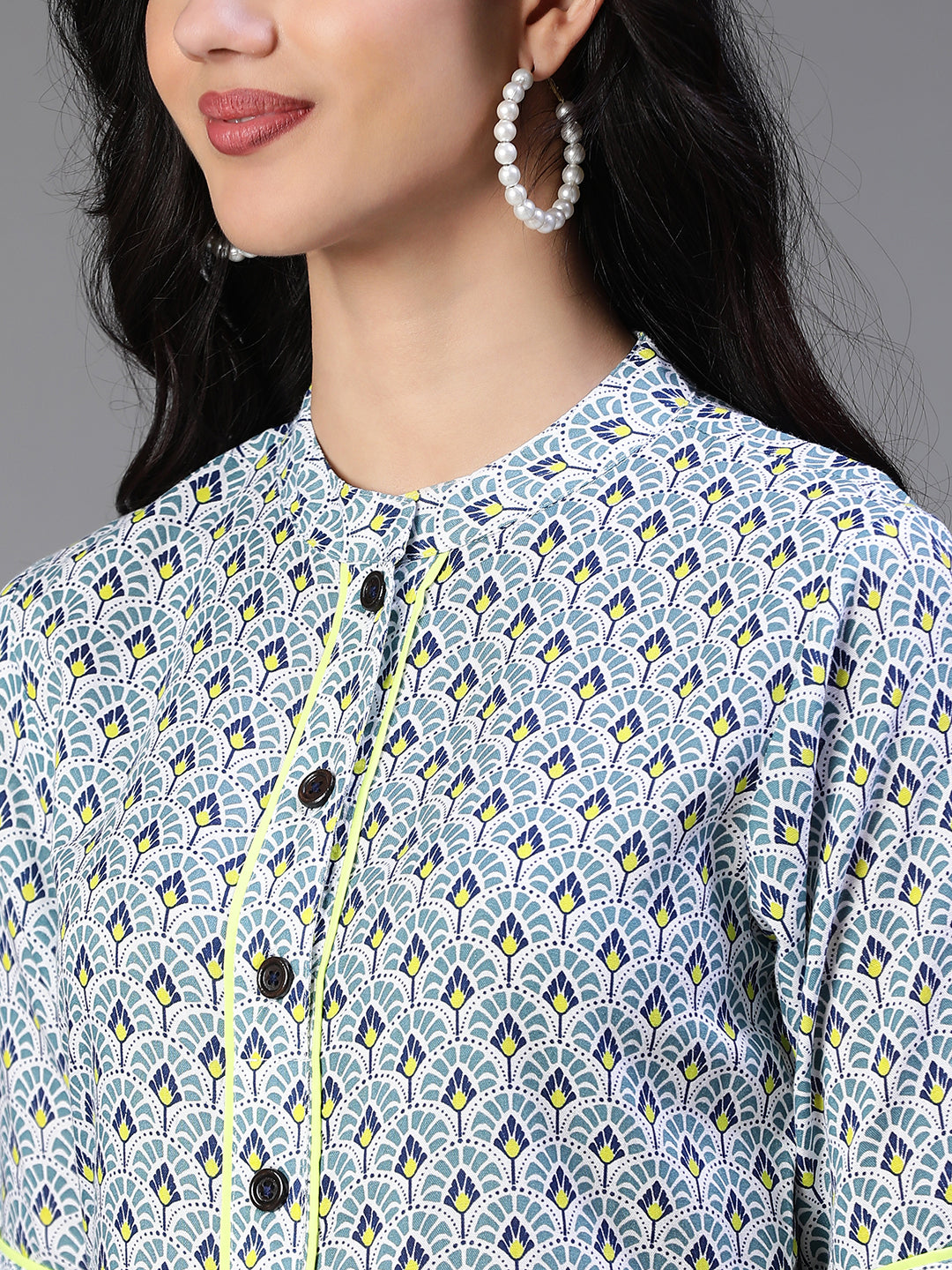Blue Rayon Kurta
