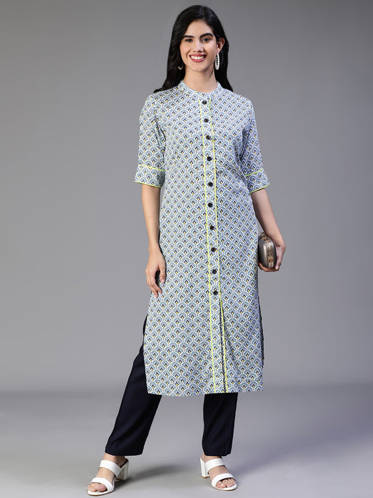 Blue Rayon Kurta