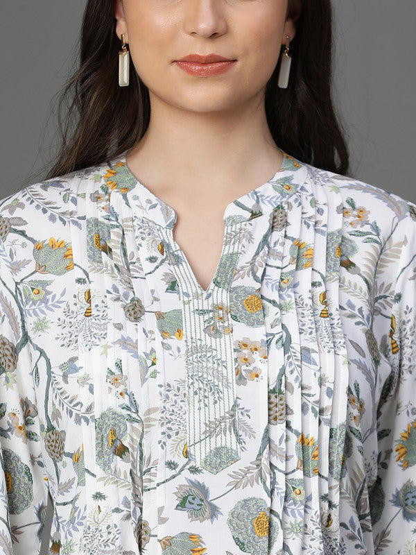 White Floral Coord set